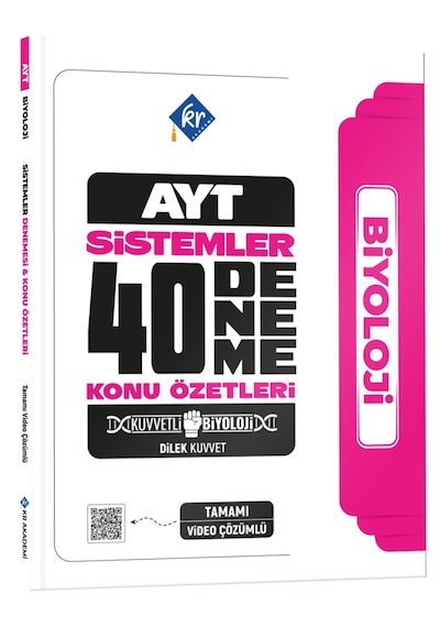 Dilek Kuvvet Kuvvetli Biyoloji Ayt Biyoloji Sistemler 40 Deneme Konu Özetleri Kr Akademi Yayınları
