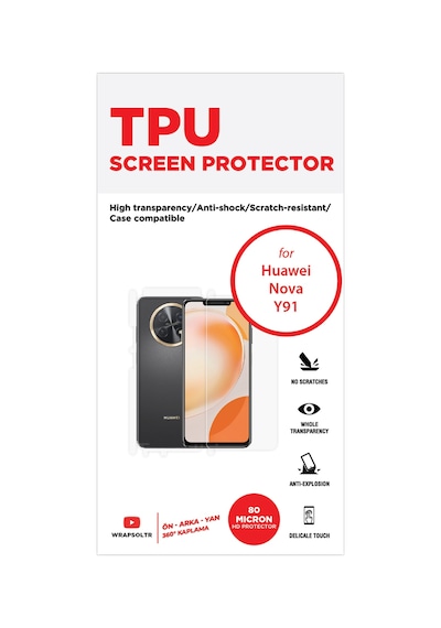 Huawei Nova Y91 Full Kaplama 360 Derece Ön Arka Ve Yan Hd Film