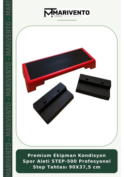 Premium Ekipman Kondisyon Spor Aleti Step-500 Profesyonel Step Tahtası 90x37,5 Cm