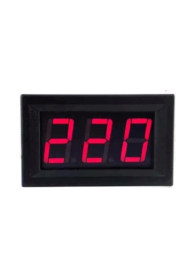 Dijital Mini Voltmetre Ac 70 -500v 0.56" Led Ekran
