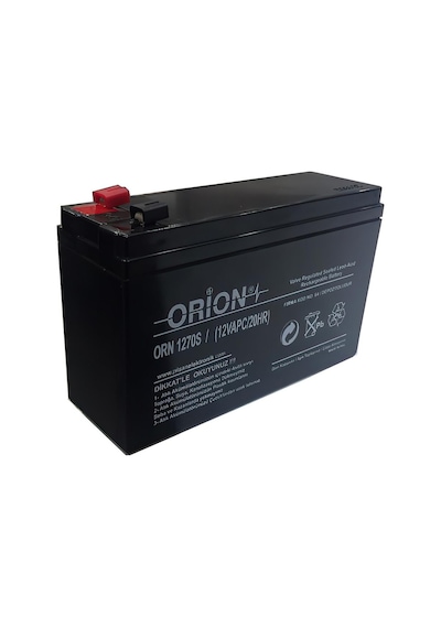 Orion ORN1270S 12V 7.0Ah Ince Kasa Bakımsız Kuru Akü