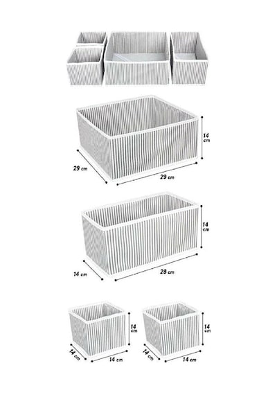 Çekmece Düzenleme Kutu Seti Organizer 4lü Set Renkli