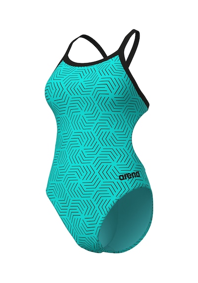 Arena Allover Swimsuit Challenge Back Kadın Mavi Yüzücü Mayo 011886850