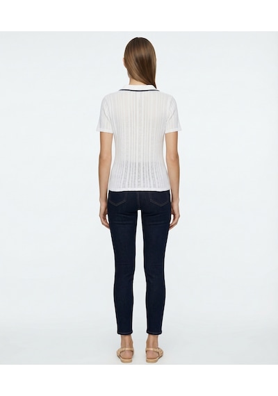 Yargıcı Regular V Yaka Kısa Kol T-shirt 26ykts9010x 002 Beyaz