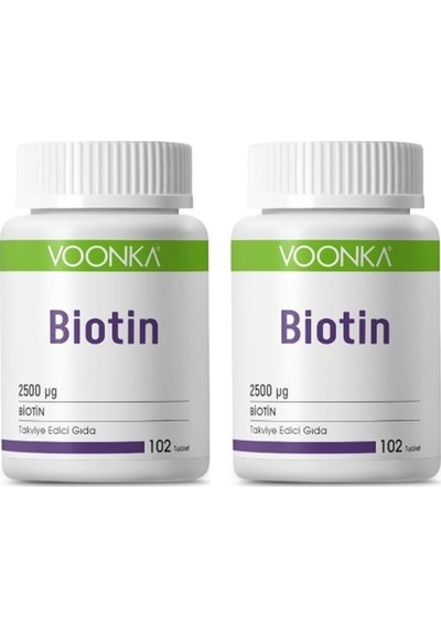 Voonka Biotin 102 Tablet 2 Adet