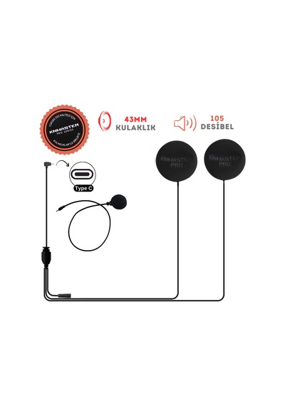 Knmaster Kn2300 Kapalı Kask Mikrofon Ve Kulaklık