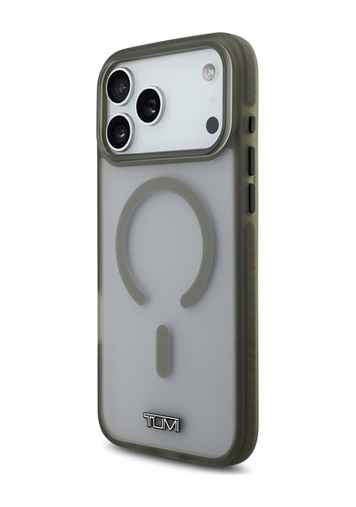 Apple Uyumlu iPhone 17 Pro Max  Kılıf Tumı Lisanslı M-safe Özellikli Buzlu Transparan Kapak Haki Haki