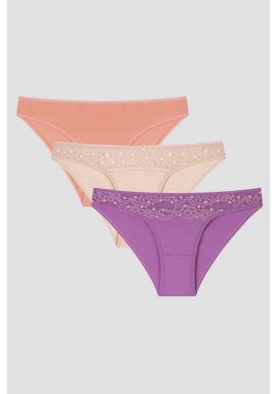 Penti Joyful Spring Dantel Detaylı 3lü Slip Külot