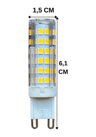 10 Adet Heka 7w 49w 3000k Gün Işığı G9 Duylu Dim Edilebilir Led Kapsül Ampul