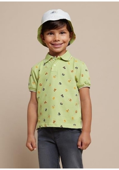 Name It Mayoral Erkek Çocuk Yeşil Polo Yaka T-shirt 03109 Yeşil