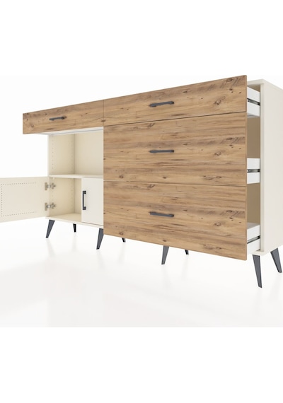Arges Konsol Tek Raflı 4 Çekmeceli 2 Kapaklı 176x30x99 Aytaşı-ayt Aytaşı-aytaşı/çam Arges Konsol Tek Raflı 4 Çekmeceli 2 Kapaklı 176x30x99 Aytaşı-ayt Aytaşı-aytaşı/çam