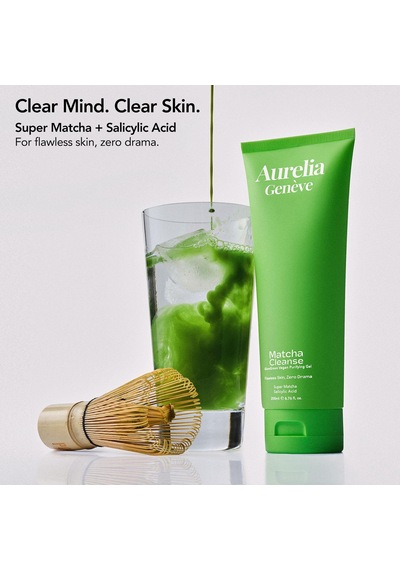 The Double Cleanse - Matcha X Matcha Set - İkili Arındırıcı Vegan Yüz Temizleme Jeli Seti