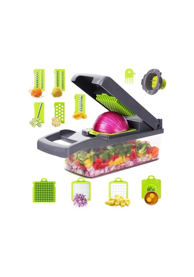 8 Bıçaklı Pro Sebze Doğrayıcı:mandoline Dilimleyici Soğan Doğrayıcı Dicer Yumurta Ayırıcı Dilimleyici Sebze Diğer