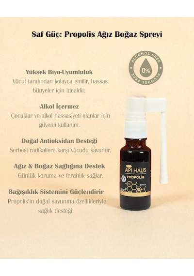 Apı Haus Propolis Sprey 20 Ml Yüksek Rakım