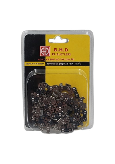 Fixonic B.h.d Bhd00257 3/8'' 1.3mm 28 Diş Lp Düşük Profil Yuvarlak Ve Çizgili Ağaç Kesme Motorlu Testere Zinciri