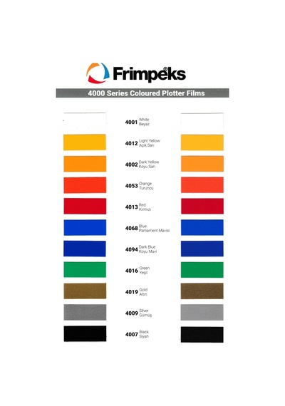 Frimpeks Plotter Kesim Folyosu 4053 Turuncu