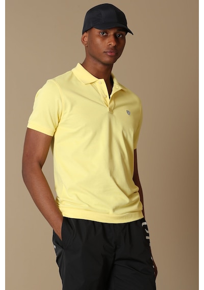 Lufian Laon Spor Polo Yaka Erkek Tişört Sarı 111040091100900 Sarı