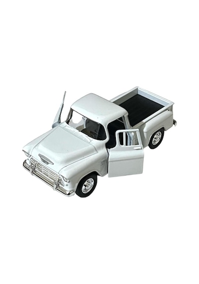 Beyaz Chevrolet Stepside Pikap Oyuncak Lisanslı Diecast Metal Çek Bırak Araba