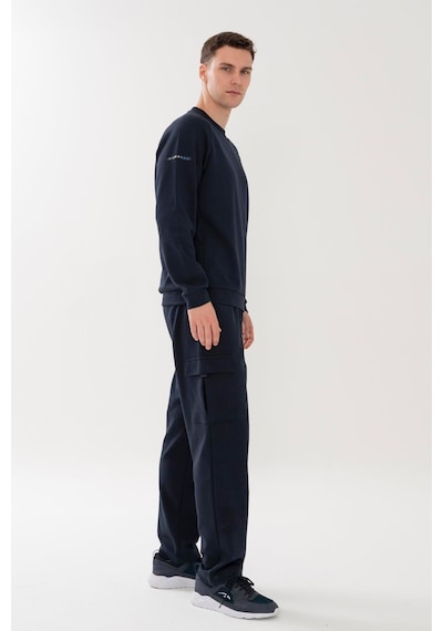 Maraton Regular Erkek Bisiklet Yaka Lacivert- Sweatshirt Lacivert-