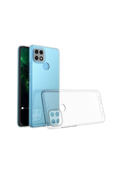 Fibaks Oppo A15/a15s Uyumlu Kılıf Kamera Korumalı Renksiz Şeffaf Esnek Silikon Kapak
