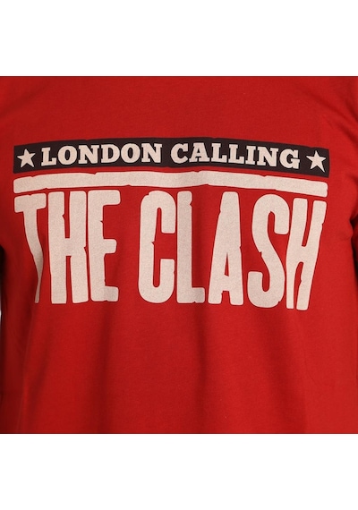 Bant Giyim - The Clash Kırmızı Erkek T-Shirt Tişört
