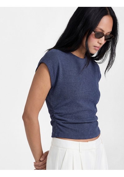 Koton Bürümcük Kumaş Slim Fit Kısa Kollu Bisiklet Yaka Drapeli Dokulu Tişört Lacivert 6sak50168ek Lacivert Koton Bürümcük Kumaş Slim Fit Kısa Kollu Bisiklet Yaka Drapeli Dokulu Tişört Lacivert 6sak50168ek Lacivert