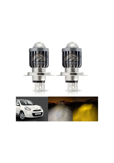 Nissan Micra Uyumlu Mercek Led Xenon Uzun - Kısa Çift Renkli