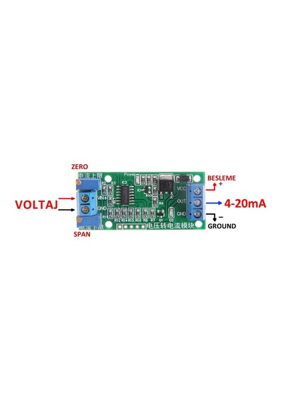 Voltaj To Akım Sinyal Çevirici Modül 0-5v 0-10v To 4-20ma