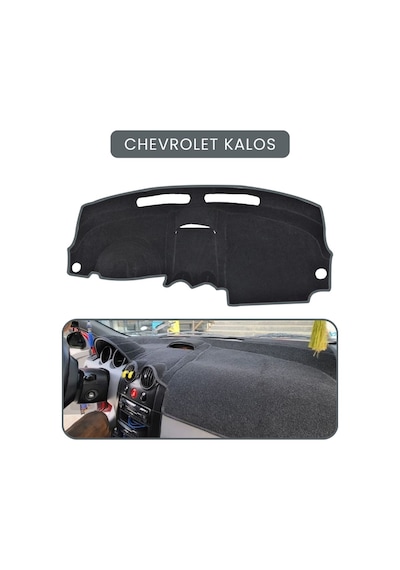 Chevrolet Kalos Torpido Koruma Halısı Gri Kenar