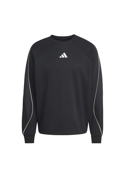 Black/owhıte Adidas Erkek Günlük Sweatshirt M Stadium Crw Jz2767 Siyah