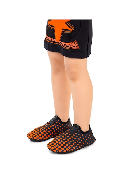 Kiko Kids Point Havuz Plaj Kız Çocuk Deniz Ayakkabısı 7514 Siyah - Turuncu Siyah - Turuncu