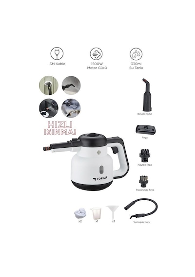 Torima CX002B Koltuk Ve Halı Yıkama Makinesi + CB-902A Buharlı Temizleyici