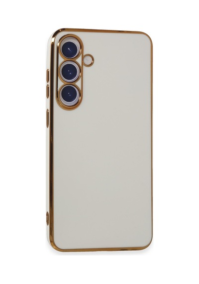 Samsung Galaxy Uyumlu - S24 Plus Kılıf Volet Silikon - Beyaz