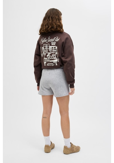 Jjxx Jxalfa Reg Hw Shorts Swt Grı Melanj Kadın Şort Gri