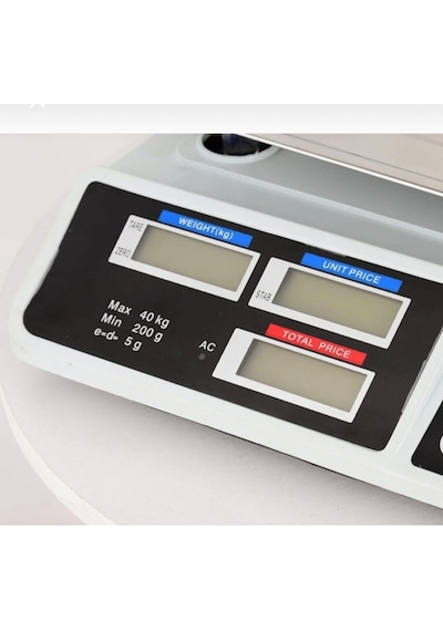 Yeni Nesil 40 Kg Elektronik Terazi 2 Gram Hassasiyetli Şarjlı
