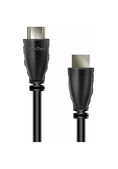Go Des GD-HM803 HDMI 4K Kablo 300 cm Güçlü İletken Uçlar 3 metre Görüntü Aktarım Kablosu - Siyah ZORE-220310