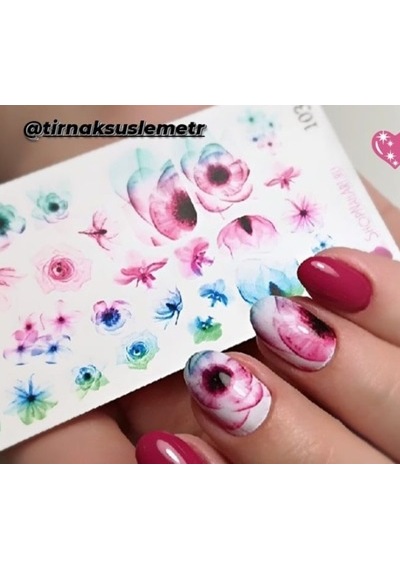 3DTırnak Döme Tırnak Tatto Tırnak sticker Nail Art 1032