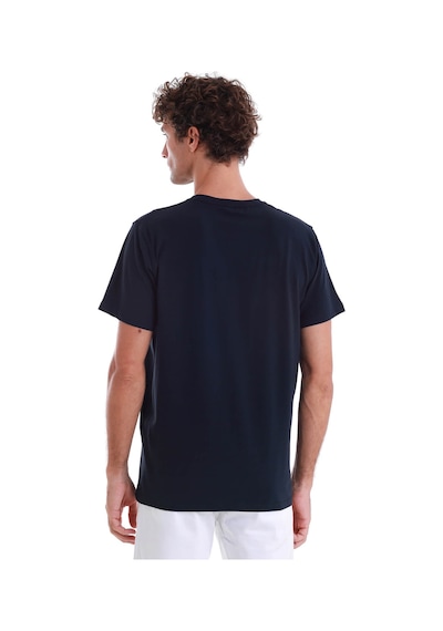 Hatemoğlu Lacivert Regular Fit Düz Pamuklu Bisiklet Yaka Triko Tişört 35102024c015 005 Lacivert