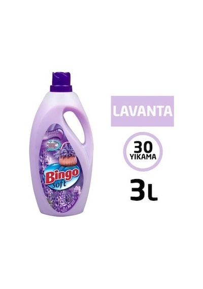 Bingo Soft Yumuşatıcı 3 Lt Gülpembe Ve Lavanta 2 Li Paket 2'li Set