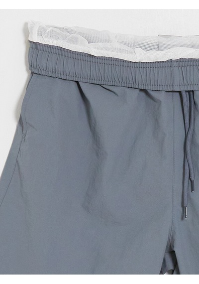 Lcw Swımwear Gri Kısa Boy Baskılı Erkek Deniz Şortu