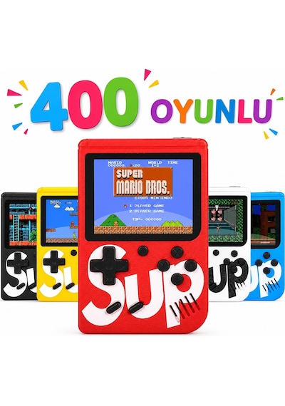 Gamebox Taşınabilir Video Oyun Konsolu 400 Oyunlu Mini Atari Gameboy