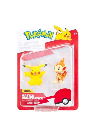 Pokemon Battle 2'li Figür Seti Asorti-3 Pıkachu-chımchar