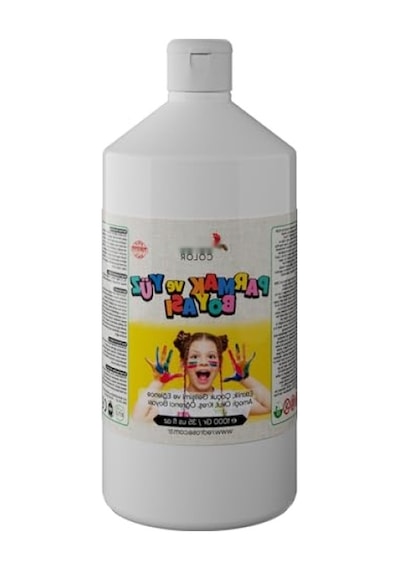 Uzun Süre Kullanılabilir Beyaz Parmak Boyası 1000 Gr 0,15 L