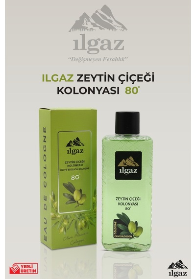 Ilgaz 80 Derece Elegance Series Zeytin Çiçeği Kolonyası 400 ML