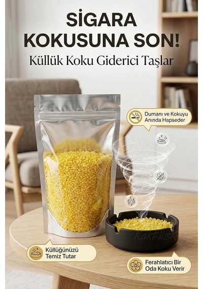 Kaktüskedi Sigara Dumanı Koku Giderici Taşlar, Hoş Kokulu Önleyici, 500 Gram