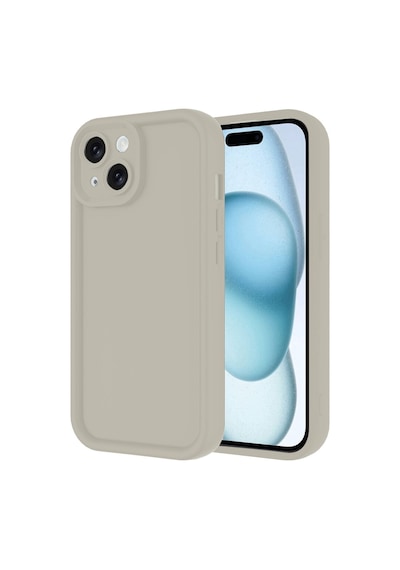 Apple iPhone Uyumlu 14 Kılıf Viera Silikon - Krem Bzsxx00 1