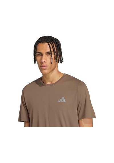Adidas Erkek T-shirt Run Ess Tee M Kf5311 Bej