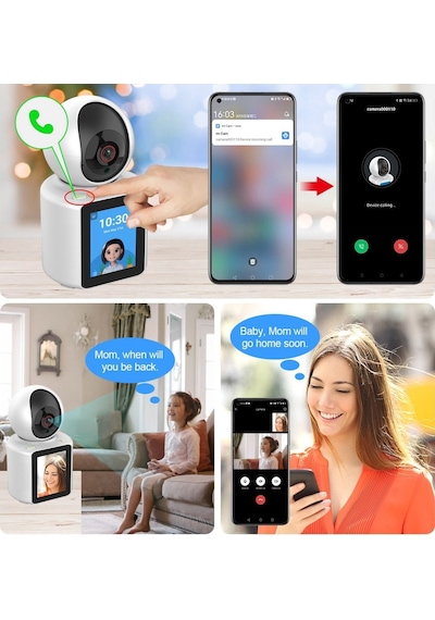 Mpıa Aya Görüntülü Görüşme Özellikli 3mp Wifi İp Kamera Türkçe Uygulama