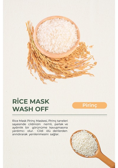 Rice Mask Wash Off Soft Scrub - Aydınlatıcı Yüz Bakım Peeling Maske 100g