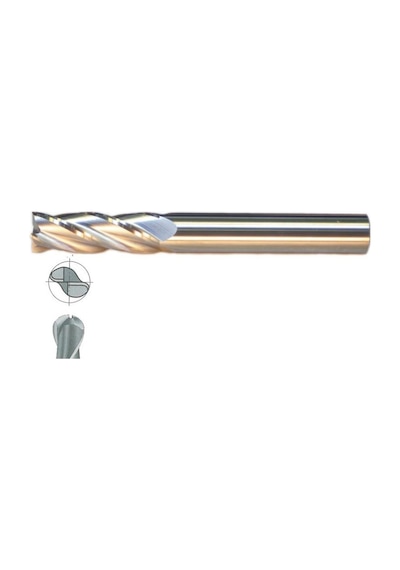 Fett 20x75 Mastercut Uzun Sert Metal 2 Ağızlı Küresel Karbür Parmak Frezesi